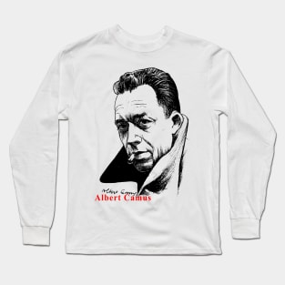 Albert Camus Sketch Long Sleeve T-Shirt